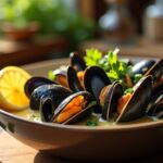 Délicieuses moules à la crème onctueuse et vin blanc : recette simple et express