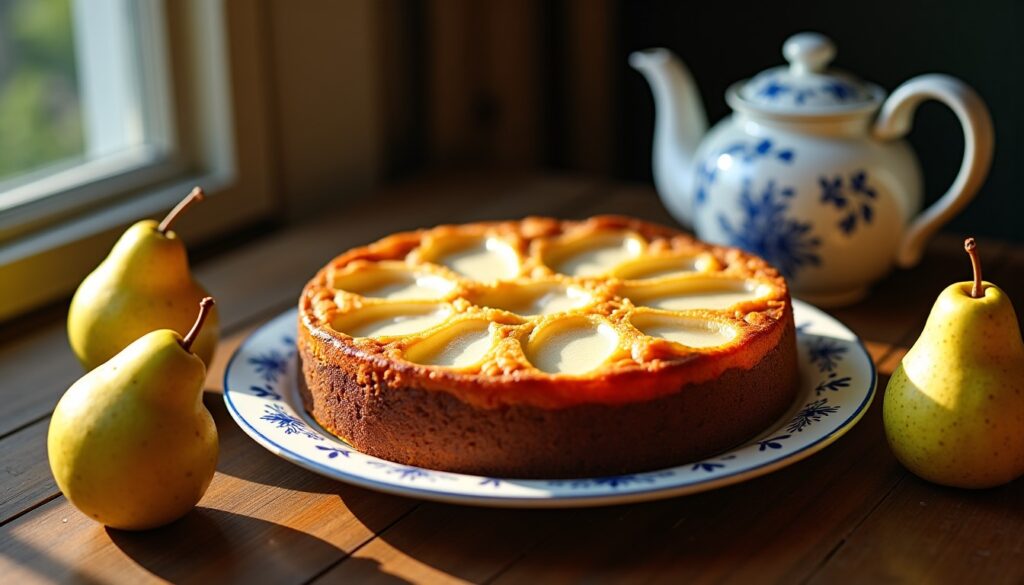 Recette maison facile et savoureuse : le gâteau poires à la grand-mère