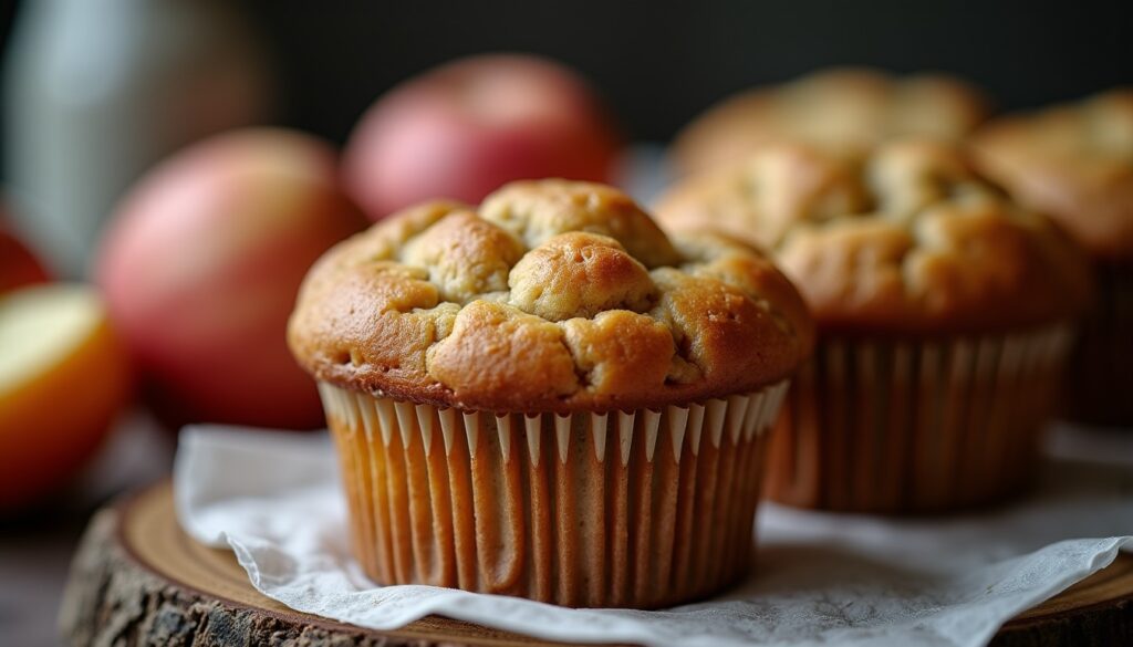 Délicieux muffins aux pommes : une recette simple et rapide pour des douceurs moelleuses