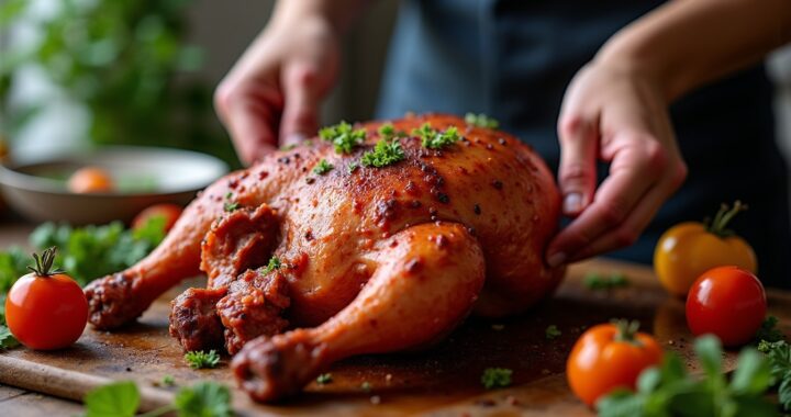 Maîtrisez la cuisson du rôti de chapon farci : conseils et durée pour un résultat parfait