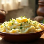 Délicieuse purée rustique de pommes de terre : simple à préparer et pleine de saveurs