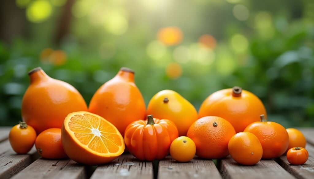 Fruits exotiques orange : découvrez leurs noms, saveurs uniques et bienfaits incontournables